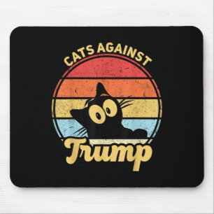 Alfombrilla De Ratón Gatos contra las divertidas elecciones de Trump co