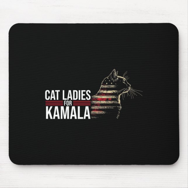 Alfombrilla De Ratón Gatos Damas De Kamala (Frente)