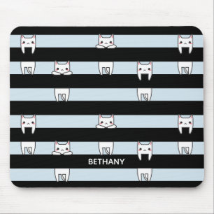 Alfombrilla De Ratón Gatos de escalada en rayas personalizadas