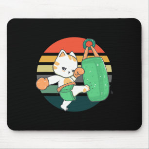 Alfombrilla De Ratón Gatos de kickboxing hombres mujeres niños