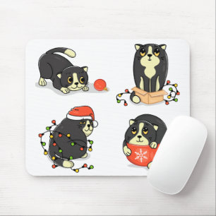 Alfombrilla De Ratón Gatos de Navidades bonitos y divertidos