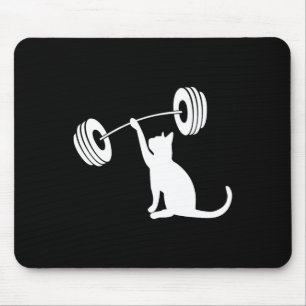 Alfombrilla De Ratón Gatos Divertidos de Fitness y Fuerza en el Gimnasi