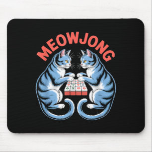 Alfombrilla De Ratón Gatos divertidos de meowjong jugando baldosas de m