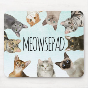 Alfombrilla De Ratón Gatos divertidos   Meowsepad Cute Kittens Mouse Pa