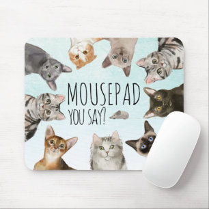 Alfombrilla De Ratón Gatos divertidos   MOUSEpad, ¿dices?