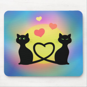 Alfombrilla De Ratón Gatos en amor