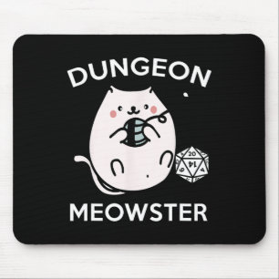 Alfombrilla De Ratón Gatos Jugadores De Rpg Misión Secundaria Divertido