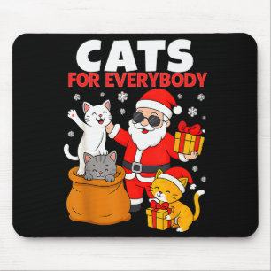 Alfombrilla De Ratón Gatos para todos divertidos gatos de Navidad Xmas 