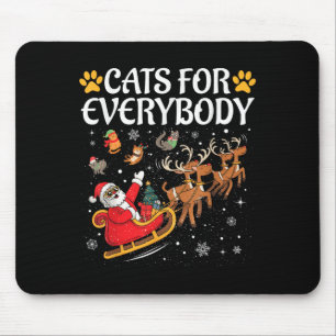 Alfombrilla De Ratón Gatos Para Todos Los Hombres Niños Mujeres Navidad