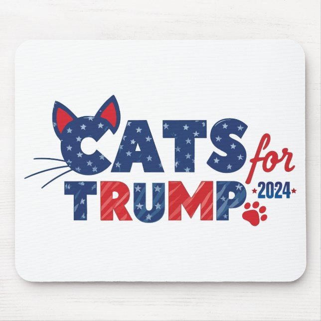 Alfombrilla De Ratón Gatos para Trump mousepad 2024 (Frente)