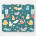 Alfombrilla De Ratón Gatos perezosos<br><div class="desc">Lazy Cats Mousepad</div>
