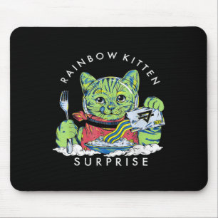 Alfombrilla De Ratón Gatos Rainbow Kitten Surprise Cute Etro Animal