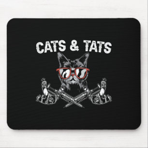 Alfombrilla De Ratón Gatos Y Gatos Tatuajes Tatuaje Tattoo Tattoooing K