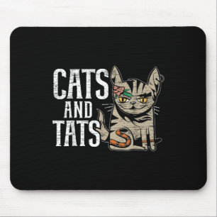 Alfombrilla De Ratón Gatos Y Gatos Tatuajes Tatuaje Tattoo Tattoooing K