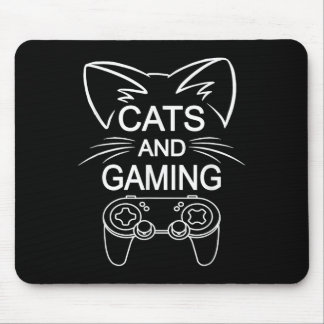 Alfombrilla De Ratón Gatos Y Juegos Graciosos Gante Amante Gaming Gigan