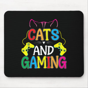 Alfombrilla De Ratón Gatos Y Juegos Para El Juego De Videojuego De Gato