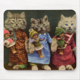 Alfombrilla De Ratón Gatos y muñecas