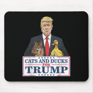 Alfombrilla De Ratón Gatos Y Patos Para Gatitos Y Patos De Trump 2024