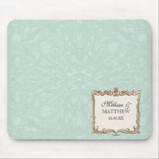 Alfombrilla De Ratón Gatsby Art Deco Nouveau Lace Faux Gold Tulip