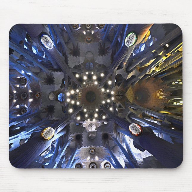 Alfombrilla De Ratón Gaudi. Sagrada Familia. Visión (Frente)