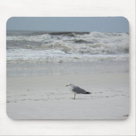 Alfombrilla De Ratón Gaviota en la playa