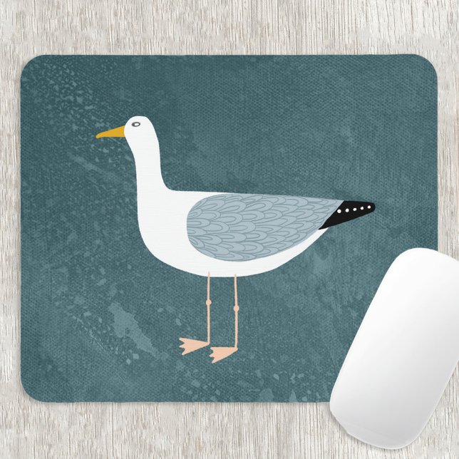Alfombrilla De Ratón Gaviota Verde azulada (Seagull mouse mat)