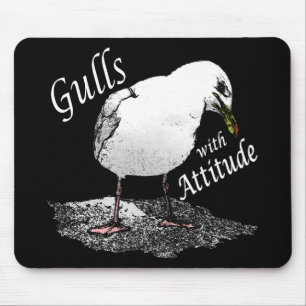 Alfombrilla De Ratón Gaviotas con la actitud Mousepad