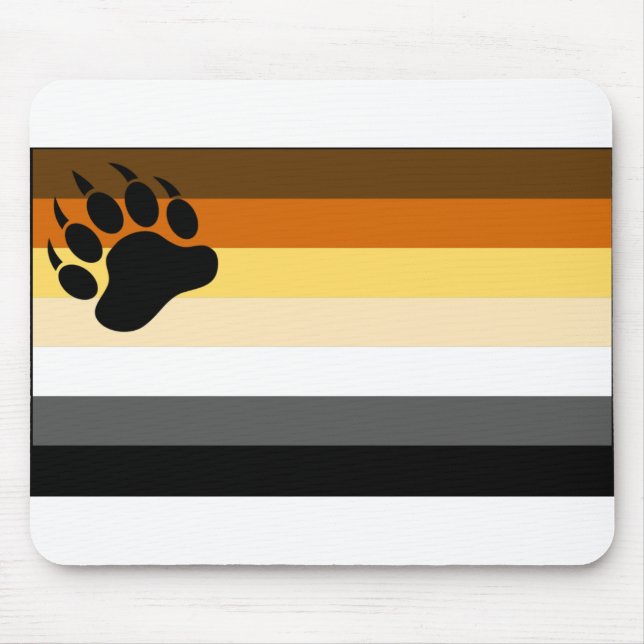 Alfombrilla De Ratón Gay Bear Pride Flag (Frente)