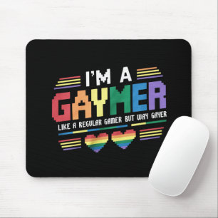 Alfombrilla De Ratón Gaymer como un jugador regular pero mucho más gay 