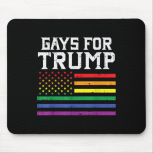 Alfombrilla De Ratón Gays Para Trump Bandera Estadounidense Pro Reelige
