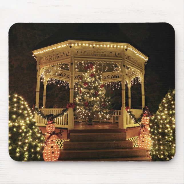 Alfombrilla De Ratón Gazebo Vestido para Navidades (Frente)