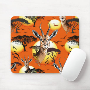 Alfombrilla De Ratón Gazelle Animal salvaje Antelope africano