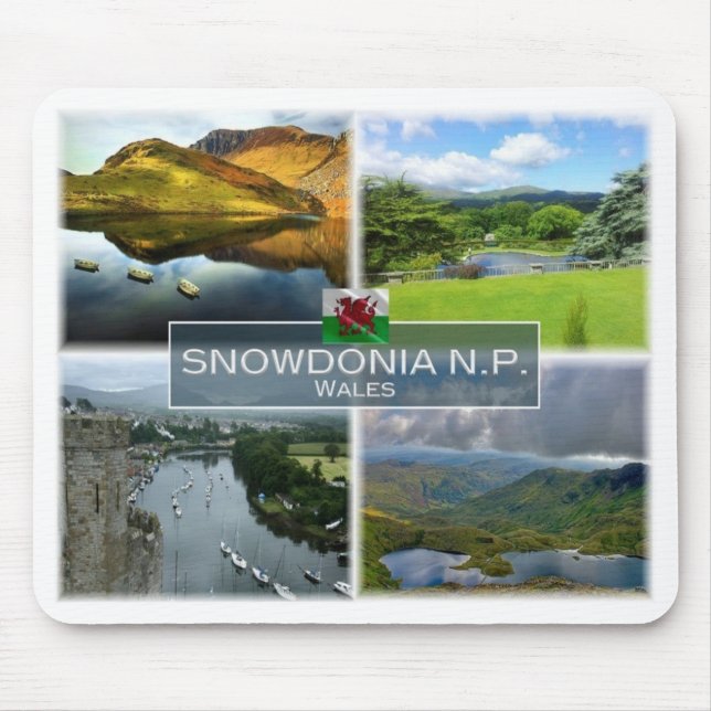 Alfombrilla De Ratón GB Reino Unido - Gales - Snowdonia N.P. - (Frente)