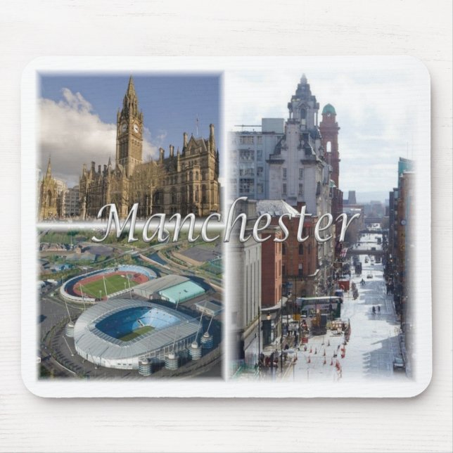 Alfombrilla De Ratón GB Reino Unido - Inglaterra - Manchester - (Frente)