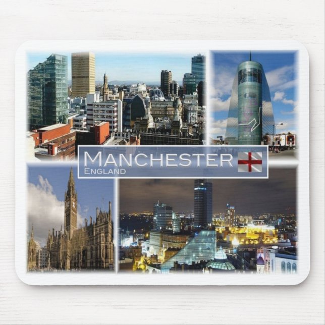 Alfombrilla De Ratón GB Reino Unido - Inglaterra - Manchester - (Frente)