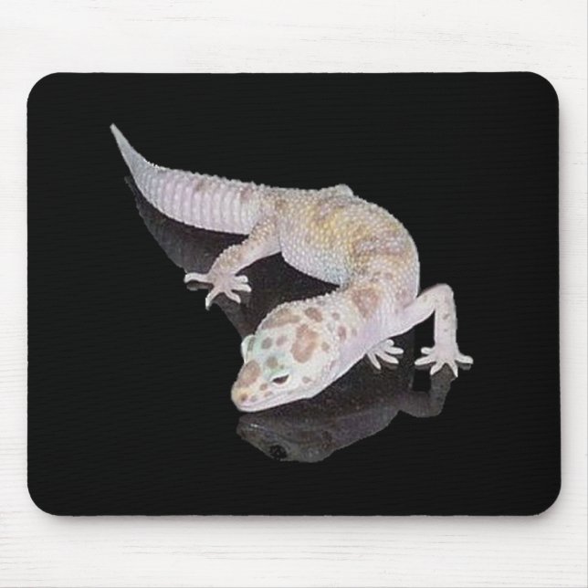 ALFOMBRILLA DE RATÓN GECKO MOUSEPAD DEL LEOPARDO DE ENIGMA DEL ALBINO (Frente)