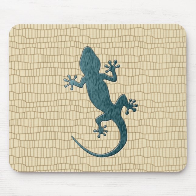 Alfombrilla De Ratón Gecko verde en reptil (Frente)