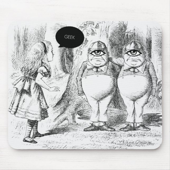 Alfombrilla De Ratón GEEK CLOTHING/alice geek mousepad (Frente)