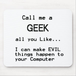 Alfombrilla De Ratón Geek De Computación