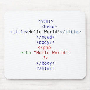 Alfombrilla De Ratón Geek php Greeting
