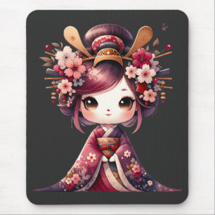 Alfombrilla De Ratón Geisha japonesa banal