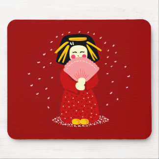 Alfombrilla De Ratón Geisha lindo