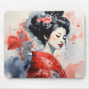 Alfombrilla De Ratón Geisha Woman Japan