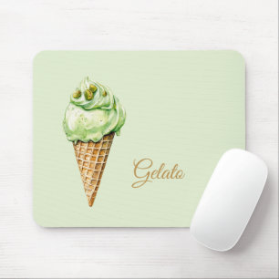 Alfombrilla De Ratón Gelato De Helado De Menta Cumpleaños