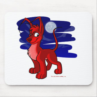 Alfombrilla De Ratón Gelert rojo orgulloso por claro de luna