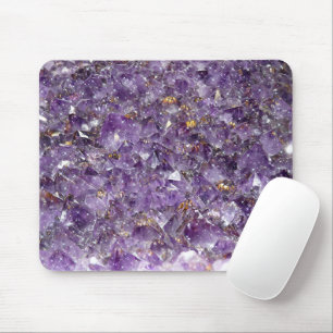 Alfombrilla De Ratón Gema De Cristal Ametista Esparcante - Geodo Púrpur