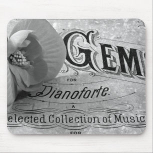 Alfombrilla De Ratón Gemas Pianoforte Y Begonia Mousepad