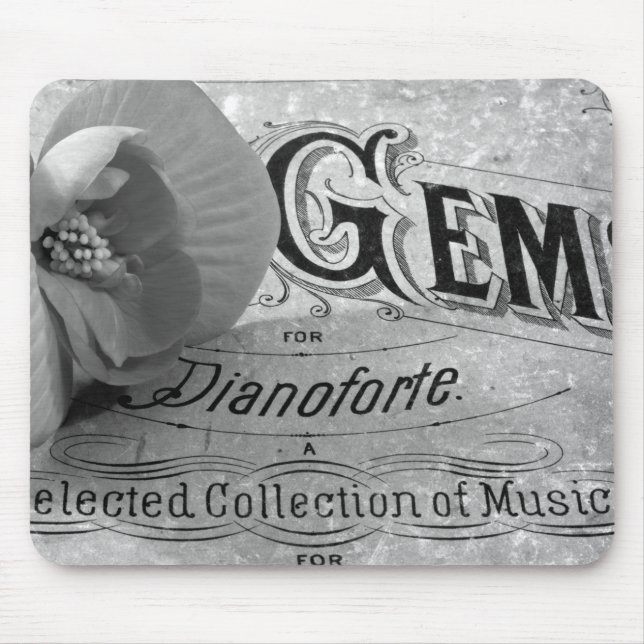 Alfombrilla De Ratón Gemas Pianoforte Y Begonia Mousepad (Frente)
