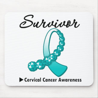 Alfombrilla De Ratón Gemstone Ribbon, sobreviviente de cáncer cervical