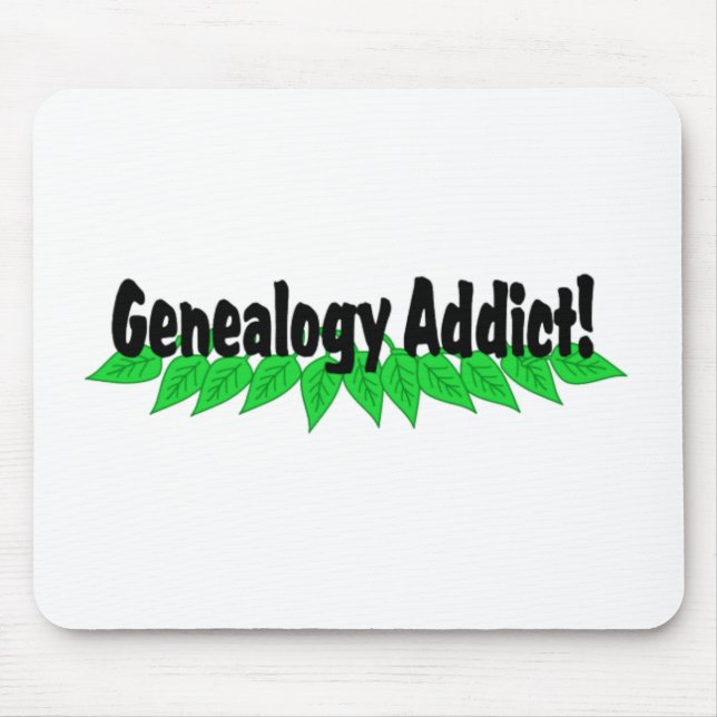 Alfombrilla De Ratón Genealogía Addict Mousepad Mousemat (Frente)